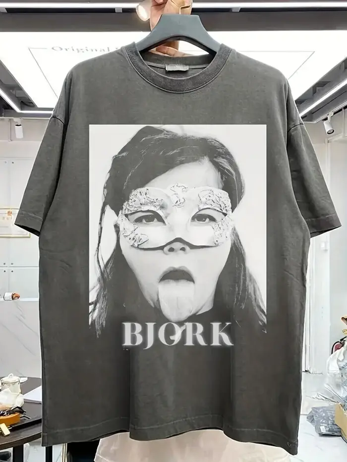 T-shirt commémoratif Bjork, T-shirt unisexe à manches courtes Bjork Band, haut respirant pour hommes