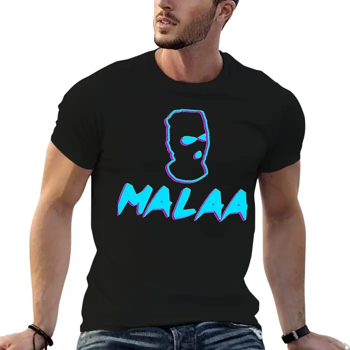 Malaa DJ T-shirt coloré pour homme, t-shirt décontracté en coton, t-shirt graphique pour homme