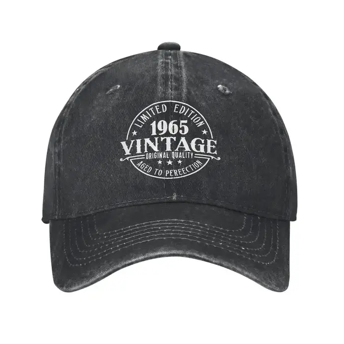 Casquette de baseball vintage édition limitée 1965 pour anniversaire