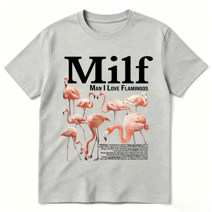T-shirt humoristique avec motif de flamants roses pour hommes et femmes