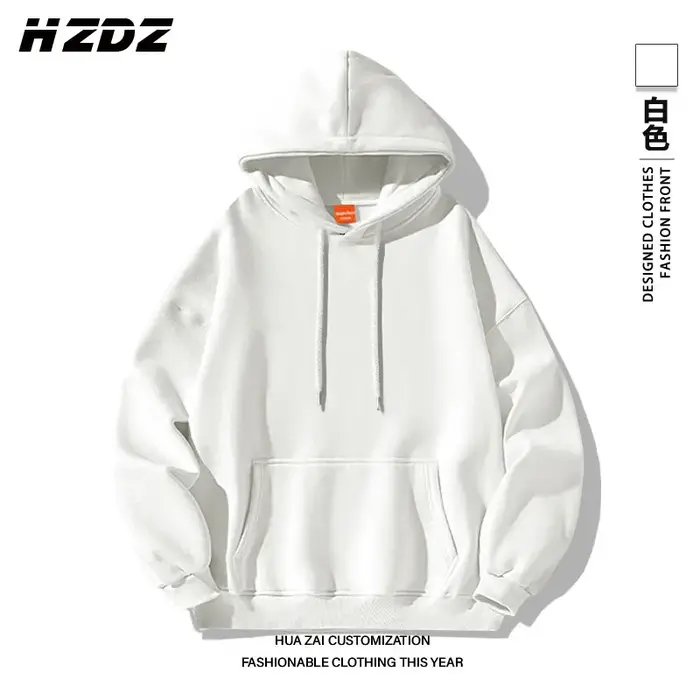 Sweat-shirt à capuche unisexe uni, décontracté, de sport, ample, polyvalent, confortable, pour l'aut
