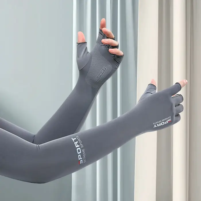Manchons de bras de Sport, Protection solaire UV, manches de bras en soie glacée, respirantes, évacu
