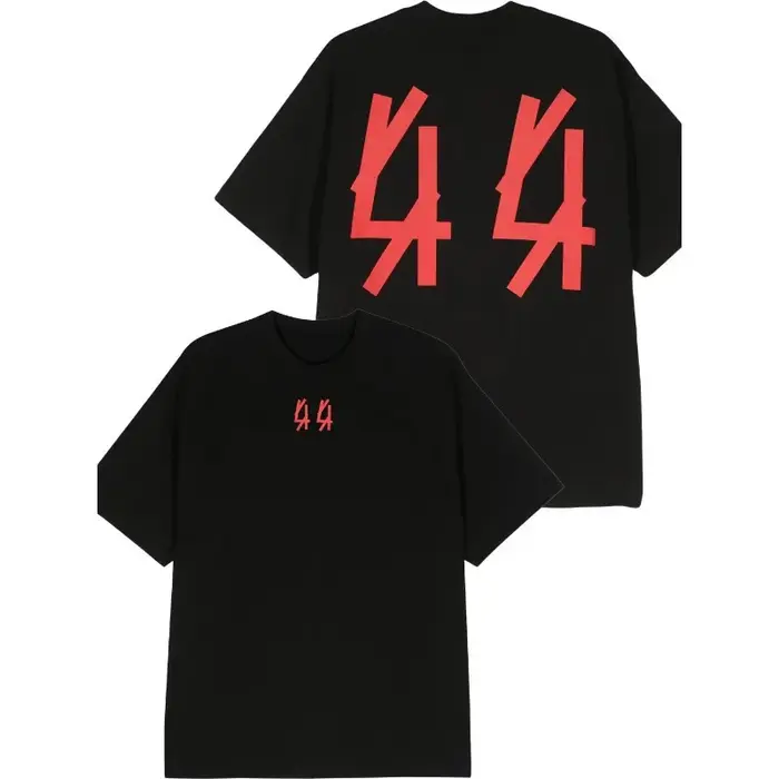 T-shirt unisexe en coton 2026 44 Label Group Hip Hop Streetwear à manches courtes, col rond, imprimé