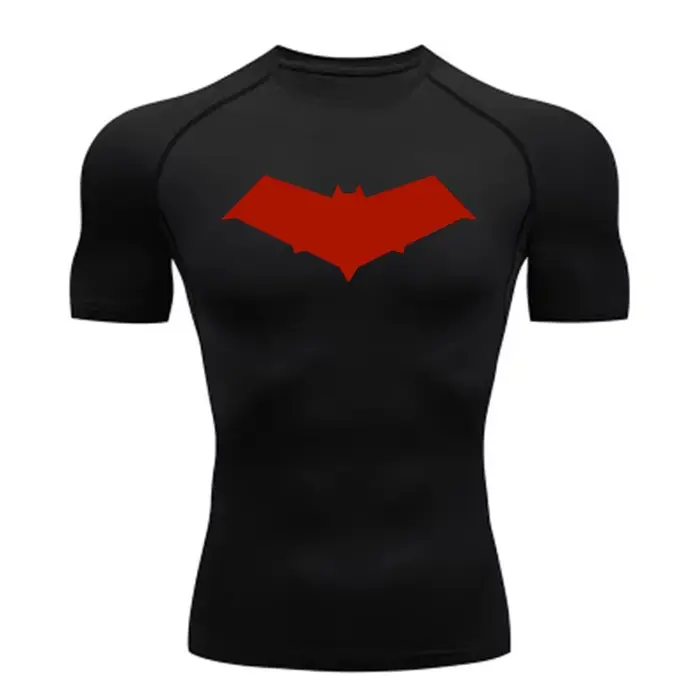 Chemise de Compression chauve-souris large pour hommes, t-shirt de course, de sport en plein air, sé