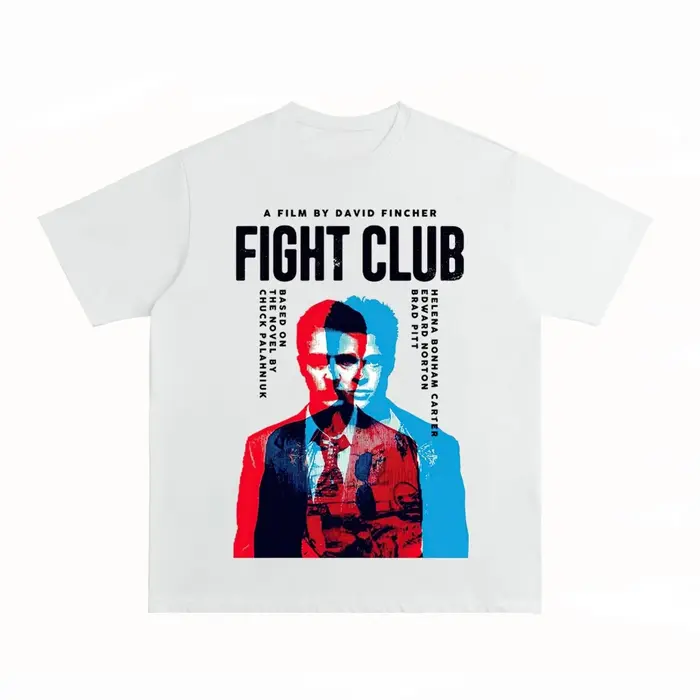 Combat Club - T-shirt vintage rétro à manches courtes sur le thème du cinéma de haute qualité