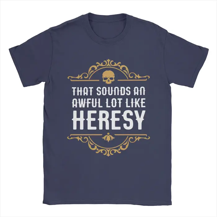 Vintage Heresy drôle Wargaming w-wahammer 40k T-Shirts femmes col rond coton T-Shirts à manches cour