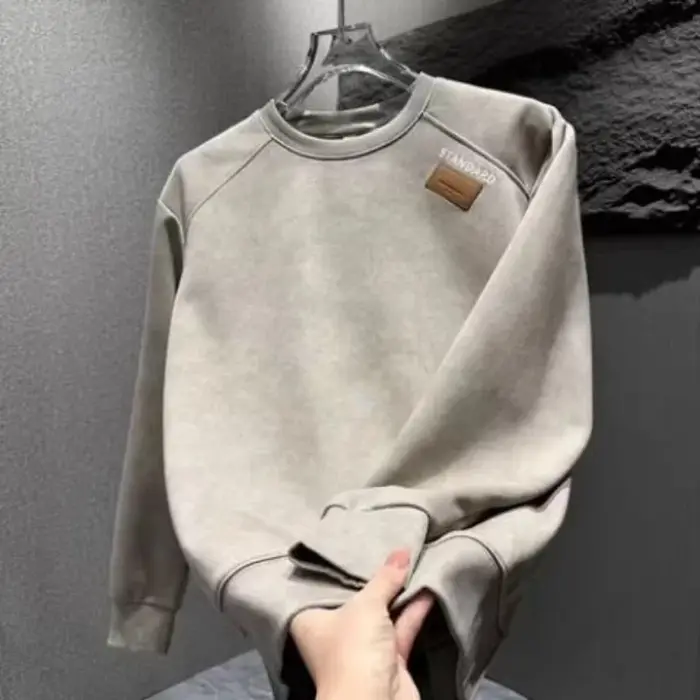 Sweat à capuche tendance Tie Dye pour hommes, pull décontracté à col rond