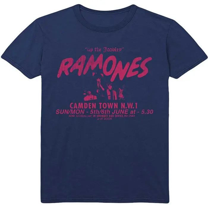 T-Shirt blanc classique du groupe Ramones