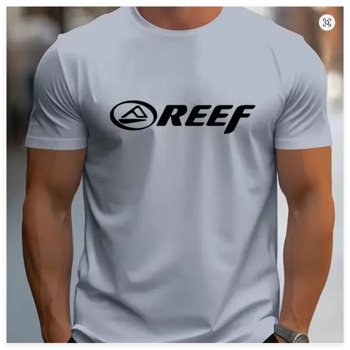 T-shirt décontracté pour homme à col rond, 100% coton, tissu tricoté légèrement extensible, coupe cl