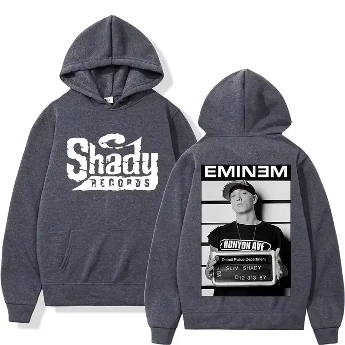 Rared Eminem-Sweat à Capuche Imprimé Double Face pour Homme et Femme