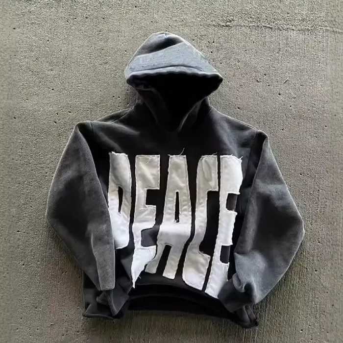 Sweat-shirt à capuche ample populaire européen et américain pour hommes et femmes, marque tendance, 