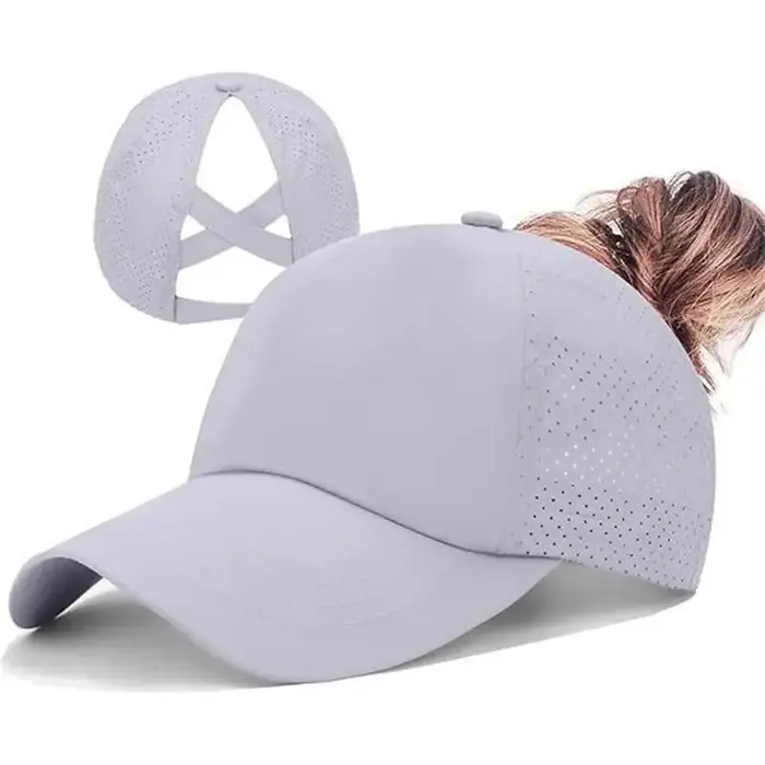 Casquette de baseball en maille pour femmes, respirante, à séchage rapide, couleur unie, protection UV, pour les loisirs en plein air en été