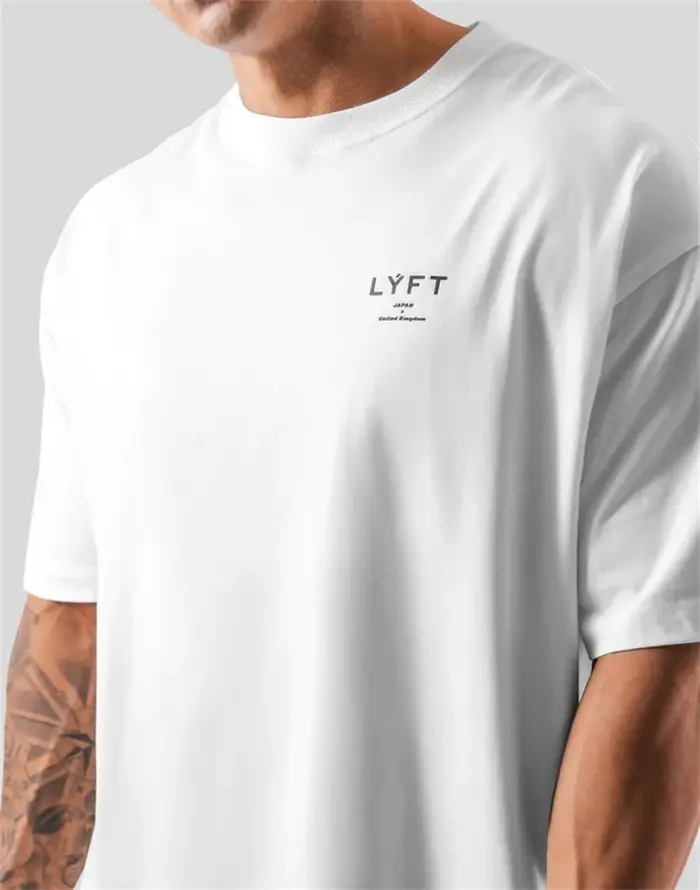 ONE POINT LYFT imprimer grand T-shirt hommes course Sport gymnase Fitness entraînement surdimensionn