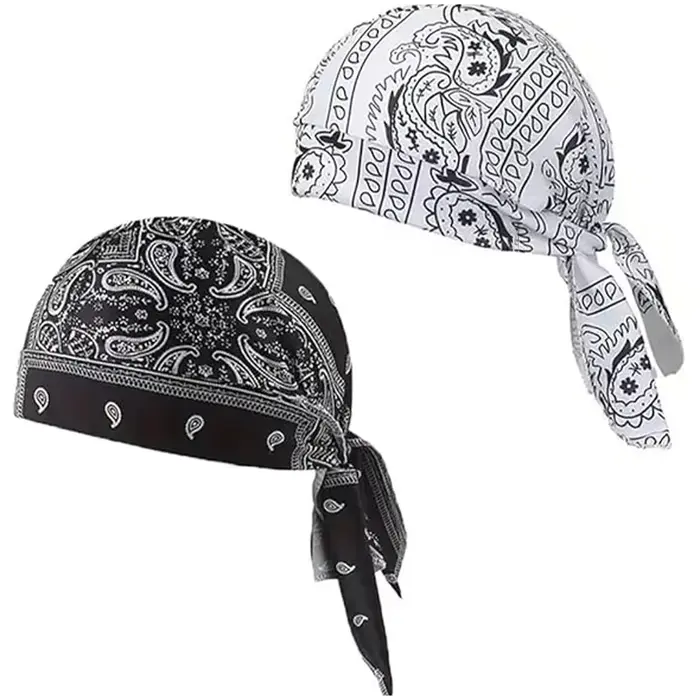 Nouveau bonnet bandana tendance avec imprimé cachemire, casquette d'extérieur respirante et extensib