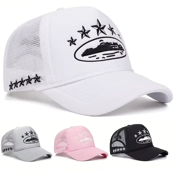 Mode nouveau unisexe impression chapeaux de Baseball Hip Hop respirant personnel parasol maille polyvalent rue Snapback