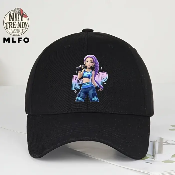 Casquette de baseball imprimée Kpop Girl, casquette réglable unisexe, casquette légère, respirante e