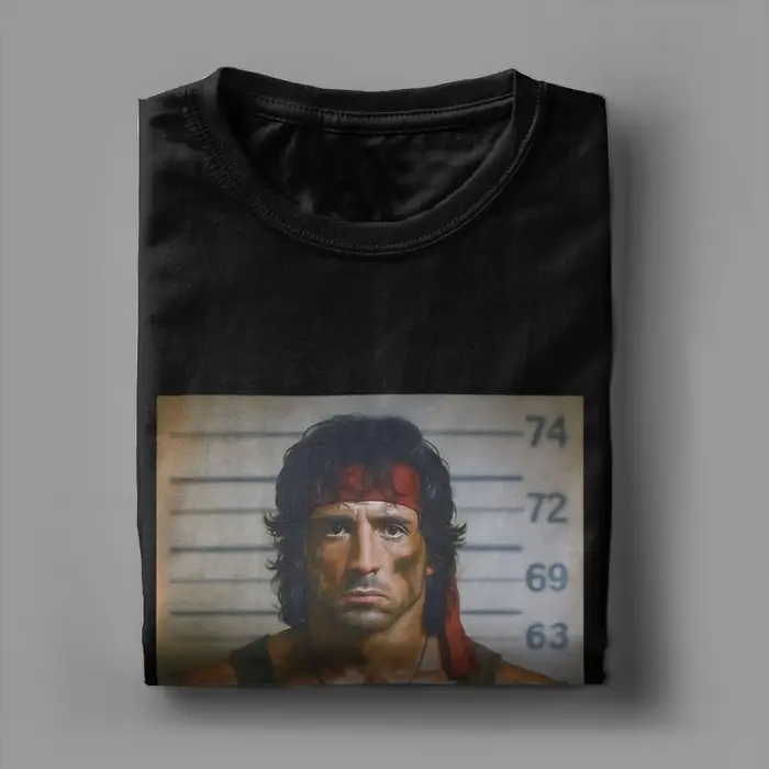John Rambo T-shirt en coton pour hommes