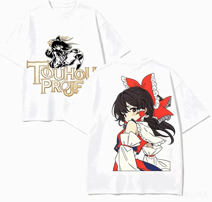 T-shirt en coton Touhou Project, vêtements personnalisés, nouveau modèle, t-shirt Anime, vêtements t