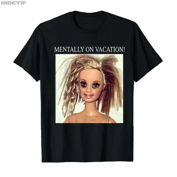 T-shirt drôle avec visage de poupée dégoûtant pour hommes et femmes