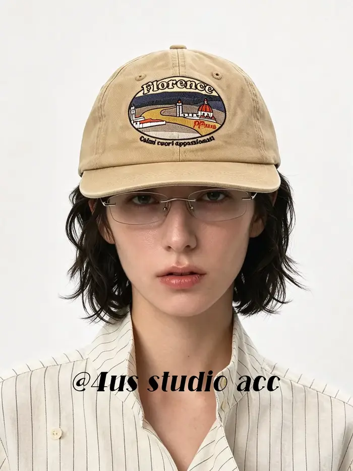 Casquette de baseball vintage pour hommes et femmes - lettrage brodé, visière plate, protection solaire, casquette bec de canard amincissante