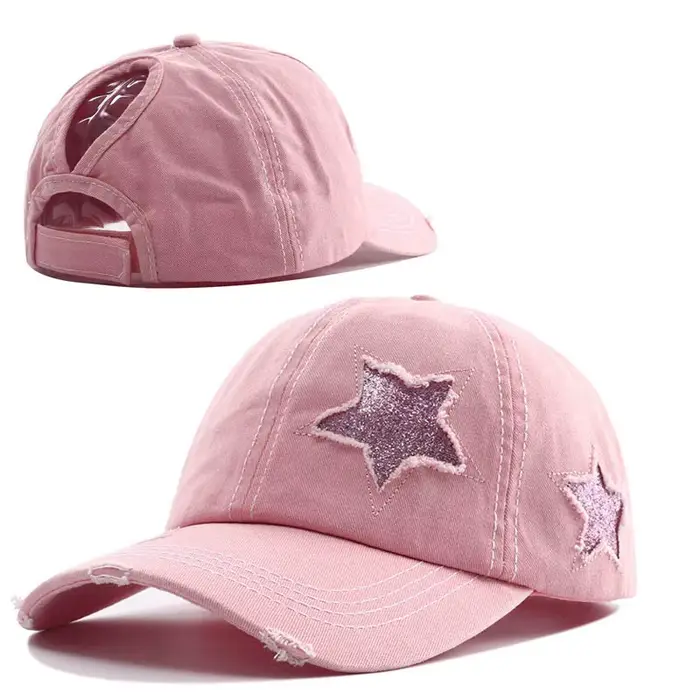 Casquette de baseball à queue de cheval haute pour femmes