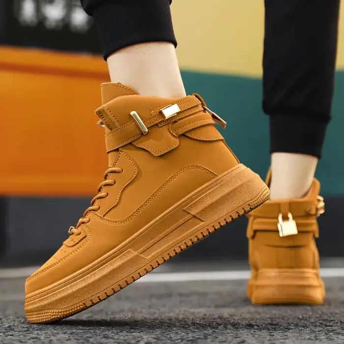 Mode chaude marron baskets hommes 2024 concepteur