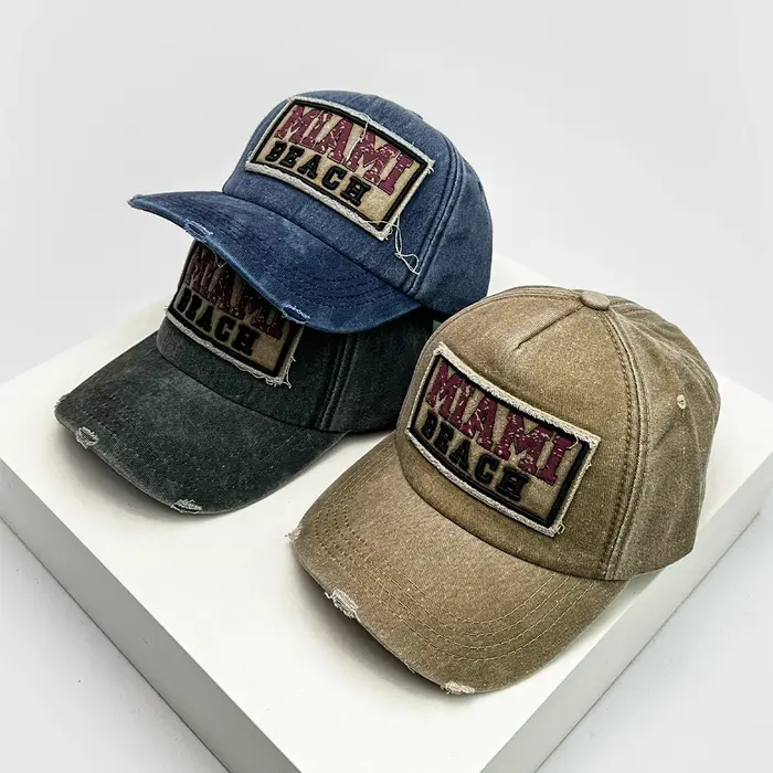 Chapeaux de baseball brodés unisexes