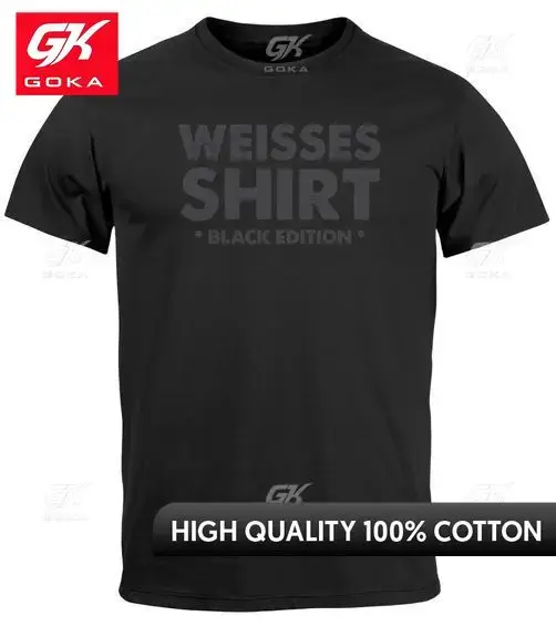 Chemise blanche édition noire blague Gag plat Witz chemise amusante disant graphique t-shirts vêteme