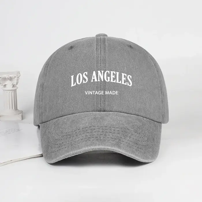 Casquette de baseball unisexe à imprimé rétro « Los Angeles » – Casquette de sport réglable pour l'e