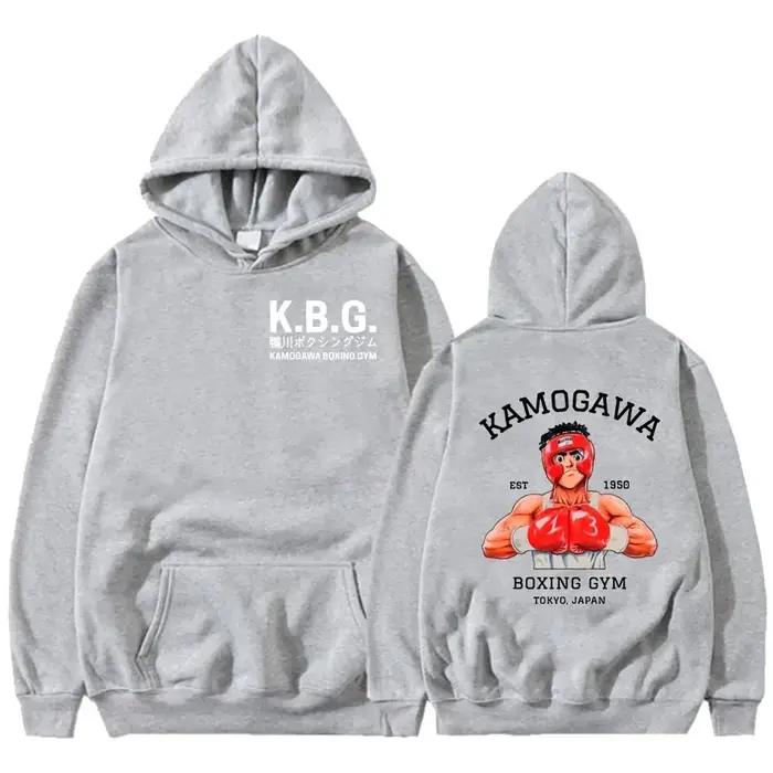 Sweat-shirt à capuche Anime Hajime No Ippo Kamogawa Boxing Gym pour femmes et hommes, veste de sport