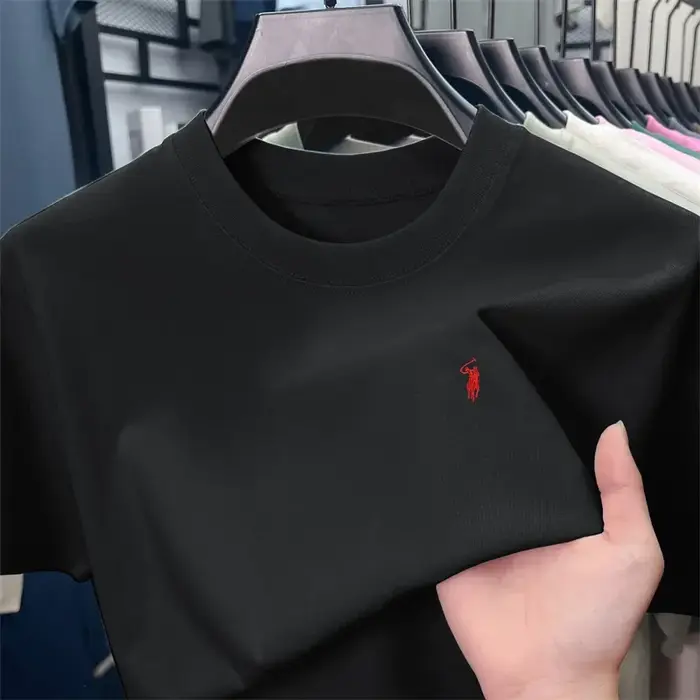 T-shirt à col rond et manches courtes 2026 - Marque de créateur estivale - Impression 2D douce et co