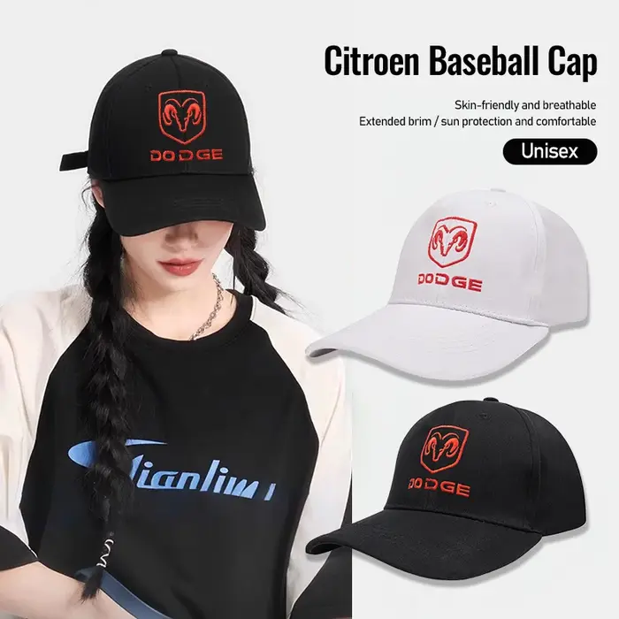 Casquette de Baseball avec emblème Dodge pour hommes et femmes