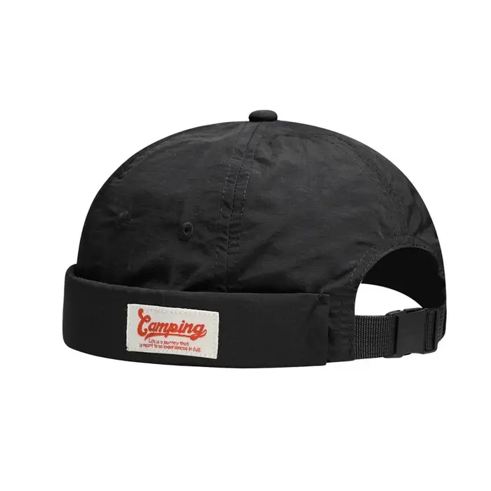 Bocca casquette Docker à séchage rapide sans visière lettre étiquette casquettes sans bords réglable