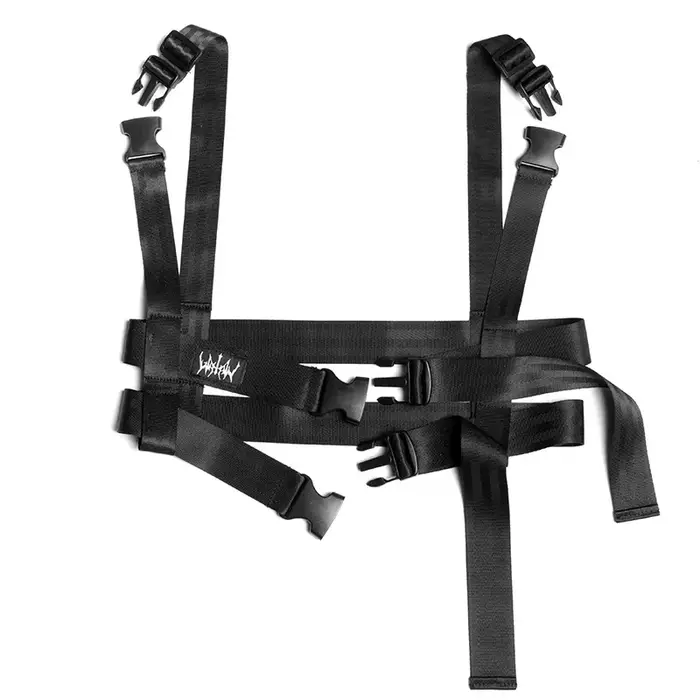 Techwear tactique Hip Hop Punk bretelles hommes femmes multifonction boucle réglable ceinture de taille décorative