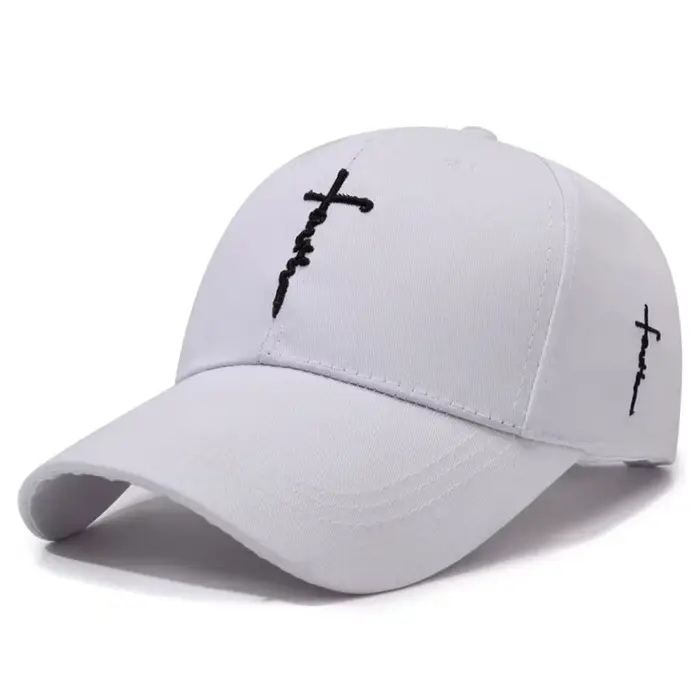 Casquette de baseball décontractée avec broderie croisée anglaise, chapeau réglable pour hommes, fem