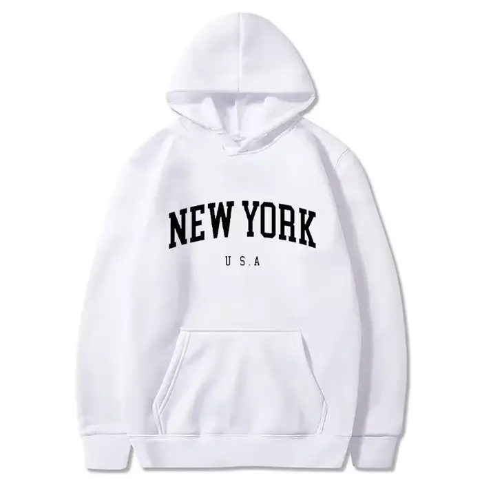 Sweat à capuche unisexe 2026 tendance avec motif imprimé lettres