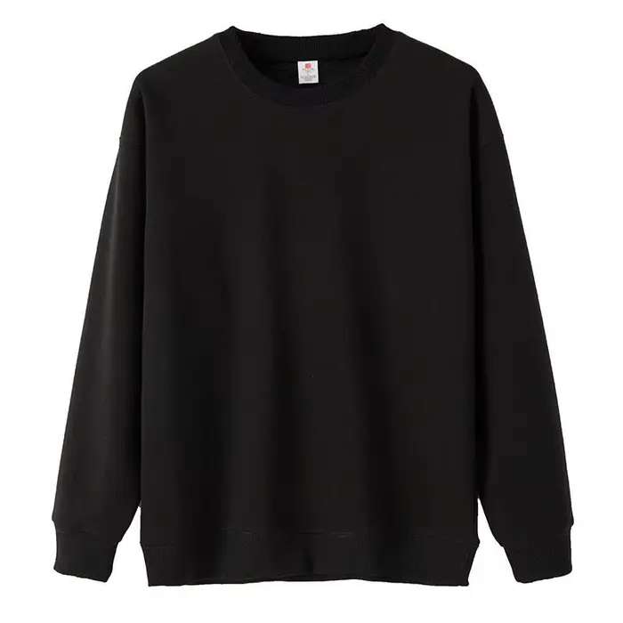 Sweat-shirt épais en polaire épaisse, épais, unisexe, couleur unie, col rond, surdimensionné, Vintag