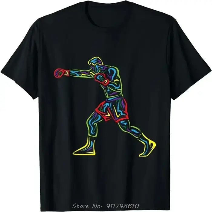 T-Shirt Unisexe pour Homme Amoureux de la Boxe, Streetwear, Hip Hop