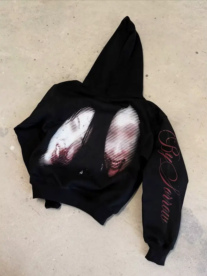Harajuku Y2k décontracté Uncanny beauté sweats à capuche femmes Grunge Streetwear sweat hauts surdim