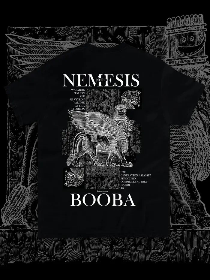 T-shirt graphique du rappeur français Booba