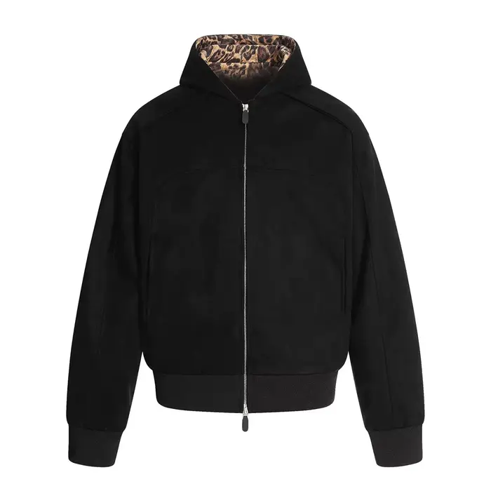 Sweat-shirt à capuche épissé léopard pour homme, vêtement d'extérieur rétro, ample, manches longues,