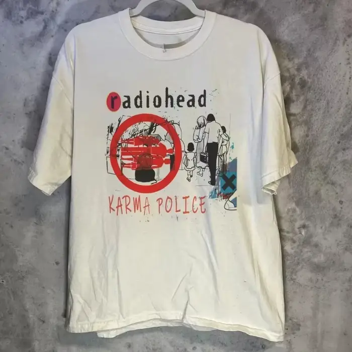 Radiohead Band t-shirt Radiohead Style classique blanc unisexe t-shirt hommes rue Hip-hop Rock à man
