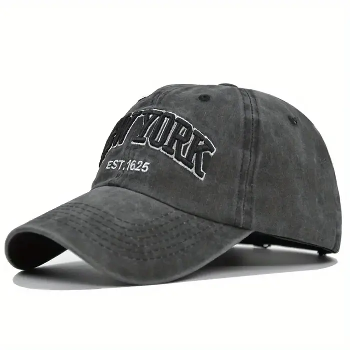 Casquette délavée Letter New York pour Hommes et Femmes, Gorras, Casquettes Snapback, Casquettes de 