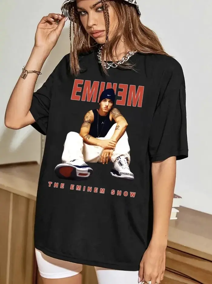 Eminem Vintage T-Shirt graphique à manches courtes chemise unisexe hommes femmes été hommes T-Shirt 