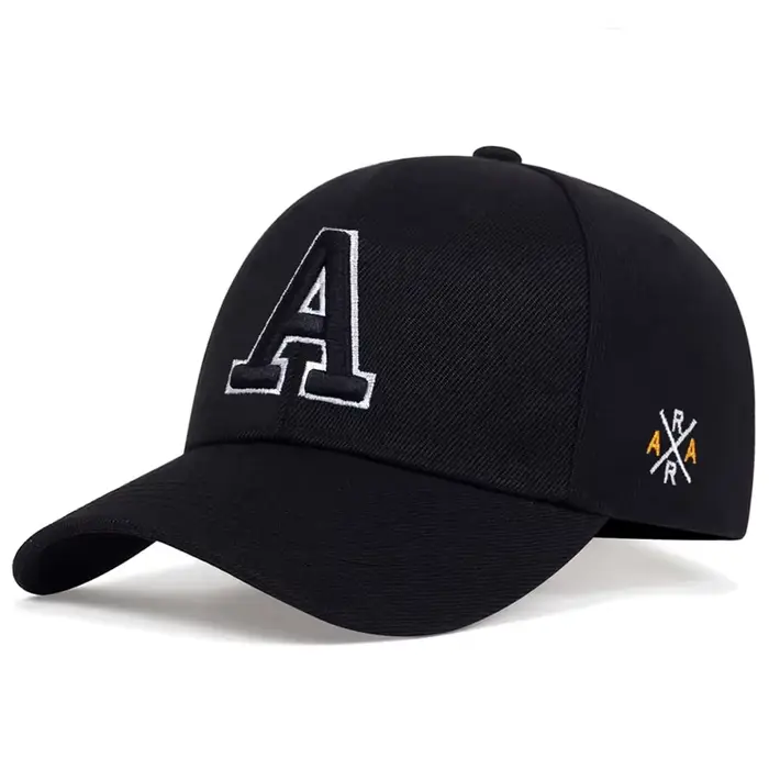 Casquette de baseball avec lettre brodée pour papa, chapeau de soleil extérieur, snapback en coton r