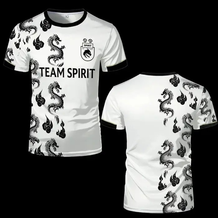Nouveaux maillots Team Spirit, t-shirts de mode, uniformes de joueur d'e-sport, t-shirts de compétit
