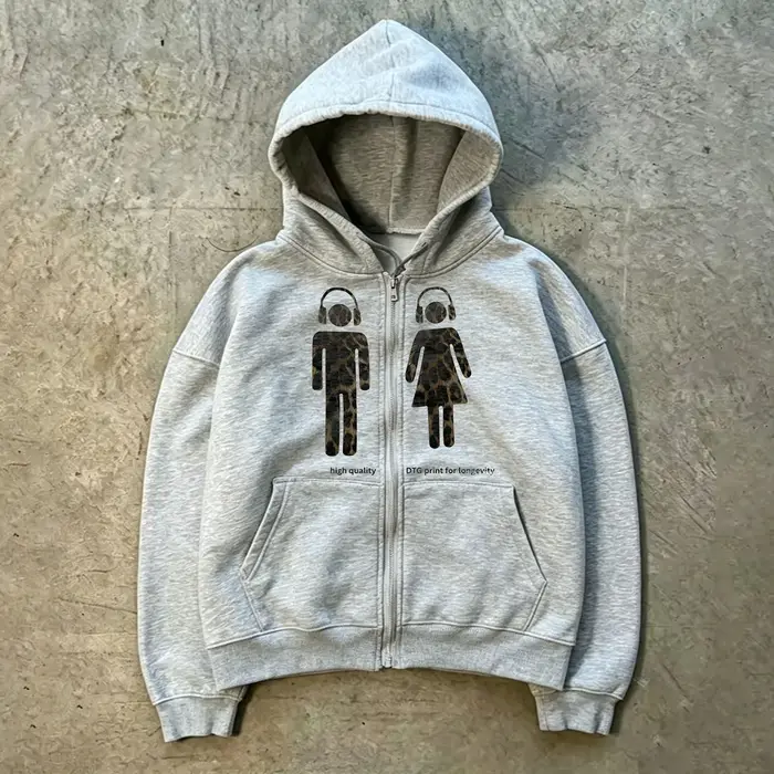 Sweat-shirt à capuche Punk Streetwear Rock Goth Rétro Hip Hop, Veste ample Y2K, Sweat-shirt à capuch