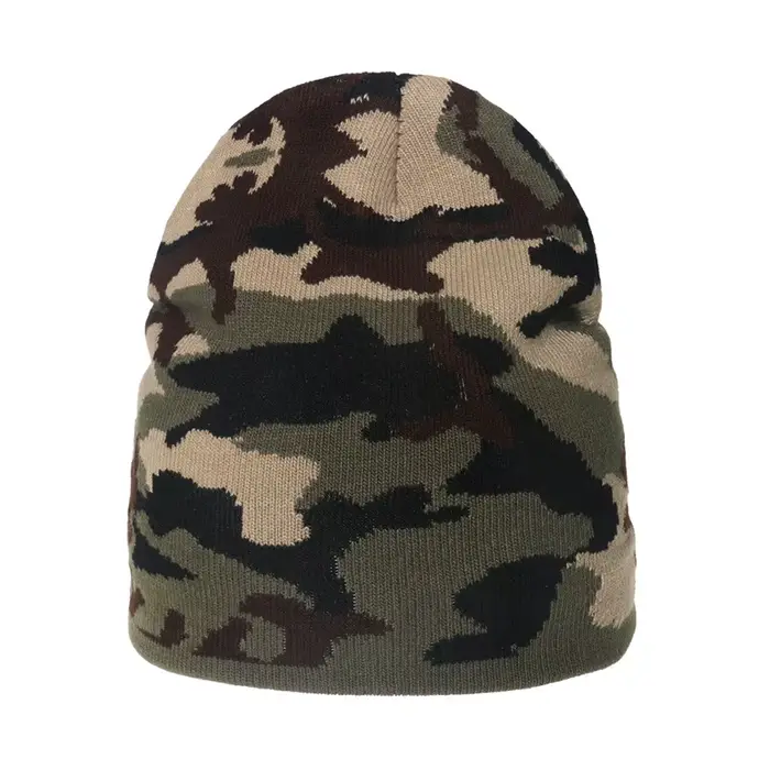 Chapeau tricoté de Camouflage pour femmes et hommes, casquettes de cri, chaud, Style de rue, bonnet 