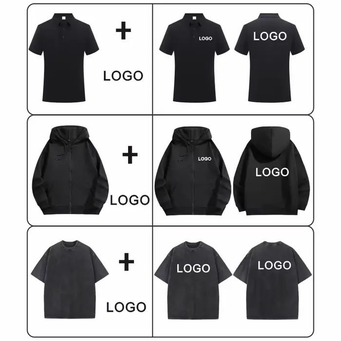 T-shirt personnalisé LOGO brodé imprimé rue Hip Hop 100% coton surdimensionné lavé