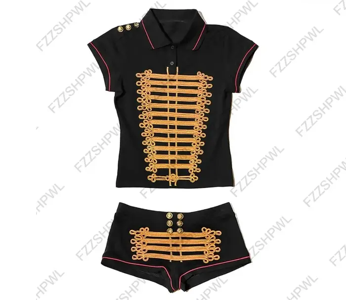 T-shirt et short tendance, style emo, mode américaine, design Y2K, sensation de retrouver les tradit
